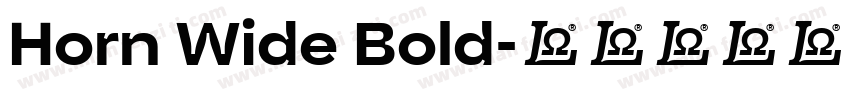 Horn Wide Bold字体转换